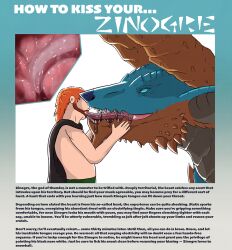 ambiguous_gender capcom duo fanged_wyvern feral french_kissing kissing male monster_hunter tallion text zinogre