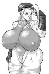 big_breasts breasts cammy_white goudadunn huge_breasts large_breasts street_fighter unitard