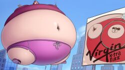 andromaton burping city fat floating hyper_inflation inflation panties pink_panties roller_cola_girl virgin_cola