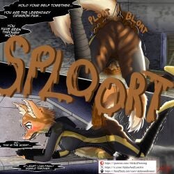 accident akikoandlostari anthro belly blort blush bodily_fluids butt camel_toe canid canine clothing dialogue diane_foxington dreamworks embarrased_female embarrassed facial_piercing feces feces_blowout feces_in_ass feces_on_body feces_on_ground female female_only female_peeing female_pooping fox fur genital_fluids green_eyes hi_res mammal mortified one_piece_suit onomatopoeia orange_body orange_fur peed peeing piercing plort pooped pooping pouch_(clothing) scat shart skinsuit snout soiled soiled_bottomwear soiling soiling_bottomwear solo sound_effects speech_bubble stealth stealth_suit stuck tears text the_bad_guys tight_clothing true_fox urine urine_on_face urine_on_ground urine_stream wet wetting wetting_bottomwear