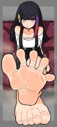 1girls feet feet_focus female foot_fetish human simple_background tagme tagme_(character)