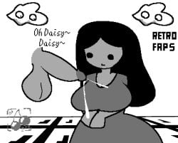 princess_daisy super_mario_land super_mario_bros. mario mario_(series) monochrome so_retro 1boy1girl gameboy bit-fruity