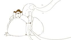 anthro big_ass big_cock cum_in_pussy furry huge_anus squirting_cum tagme video