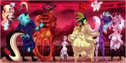 1:1 2024 2_heads 4_arms absurd_res animal_humanoid anthro asmodeus_(helluva_boss) ass ass_grab balls belphegor_(helluva_boss) big_ass big_balls big_breasts big_ears big_penis black_body black_fur black_sclera blonde_hair blush bodily_fluids bovid breasts candle canid canid_demon canine caprine claws clothing conjoined curled_hair demon demon_humanoid detailed_background digital_drawing_(artwork) digital_media_(artwork) digitigrade dragon female female_focus flowing_hair flowing_tail fool's_hat fox fur genitals green_eyes group hair hat hazbin_hotel headgear headwear hellhound helluva_boss hi_res humanoid leviathan_(helluva_boss) lucifer_morningstar_(hazbin_hotel) male male/futa male_focus mammal mammon_(helluva_boss) marine marine_humanoid mature_futa multi_arm multi_eye multi_head multi_limb multicolored_body multicolored_fur muscular muscular_anthro muscular_futa muscular_male mythological_canine mythological_creature mythological_scalie mythology nude nude_anthro nude_female nude_male open_mouth open_smile overweight overweight_male penis pink_body pink_fur pink_hair poison-girl purple_body purple_fur queen_bee-lzebub_(helluva_boss) red_body red_eyes satan_(helluva_boss) scalie sharp_teeth sheep smile snout standing tail teeth thick_thighs tongue two-tone_body vein veiny_penis white_body white_fur white_hair white_skin yellow_body yellow_fur alternate_version_available 4boys 3futas