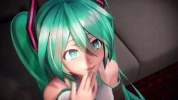 1animal 1girls 3d 3d_animation animal animated aqua_eyes aqua_hair artist_request avian awe bangs bird clothed duck female fully_clothed hair hair_ornament hatsune_miku heart-shaped_pupils in_awe in_love long_hair meme music necktie painted_nails shadow shocked shorter_than_30_seconds sleeves twintails video vocaloid