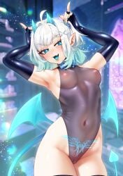 mint fantome from densetsu.exe by phloxberry