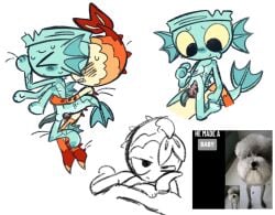 anal_penetration anal_sex bottom_finn dandy's_world finn_(dandy's_world) gay_sex shrimpo_(dandy's_world) twizcyn