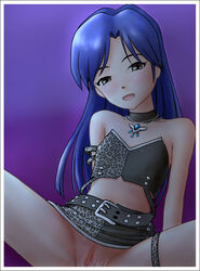 clitoris clothed_sex flat_chest idolmaster kisaragi_chihaya no_panties pussy sex uncensored