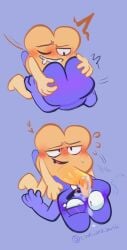 algebralien battle_for_dream_island battle_for_dream_island_again bfb bfdi bfdia blowjob cool_and_swag_(artist) cum cum_in_mouth cum_on_face four_(bfb) object_shows tentacle_penis x_(bfb)
