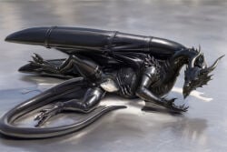 bdsm blindfold bodily_fluids body_writing bodysuit bondage bondage_gear bound claws clothing collar cum dragon english_text female feral gag gagged genital_fluids hi_res horn latex latex_bodysuit latex_clothing latex_skinsuit lock_symbol mythological_creature mythological_scalie mythology paws scalie skinsuit solo tail text tight_clothing toe_claws wingbinders wings xiabottor