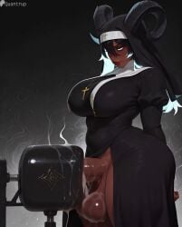 1futa 2d ai_generated balls big_balls big_breasts big_penis breasts breeding_mount busty cock curvaceous curvaceous_figure curvy curvy_body curvy_figure curvy_futa curvy_hips demon dick dickgirl futanari intersex nun penis quantrup solo solo_futa succubus tagme toned_futa video