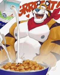 tony the tiger from frosted flakes by k0bit0wani