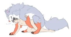 bestiality campfire_cooking_in_another_world_with_my_absurd_skill canid canine canis championwhoops_(artist) digital_drawing_(artwork) digital_media_(artwork) doggystyle duo fel_(fenrir) fenrir_(species) feral from_behind_position hi_res human male male/male mammal mating_grip mounting mukoda_tsuyoshi sex wolf