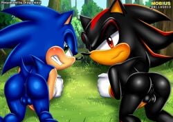 2boys anthro anus ass backsack balls bbmbbf bubble_butt gloves looking_at_viewer male male_only mobian_(species) mobius_unleashed on_fours palcomix penis perineum presenting presenting_hindquarters sega shadow_the_hedgehog solo sonadow sonic_(series) sonic_the_hedgehog sonic_the_hedgehog_(series) sonic_x teeth yaoi