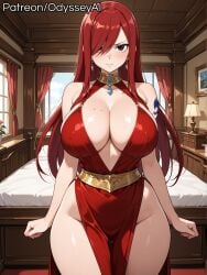erza scarlet from fairy tail by odysseyai