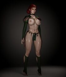 1girls 3d breasts cd_projekt_red collar female female_only freckles hair_ornament light-skinned_female light_skin looking_at_viewer mascara nipples red_hair slave_collar soboro solo solo_female the_witcher_(series) the_witcher_3:_wild_hunt triss_merigold wet_body