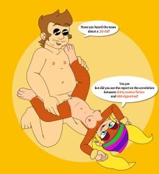 absurd_res anthro ape beanie beanie_only big_al_(orson_zedd) blonde_hair brown_hair chimpanzee clothing donkey_kong_(series) duo female from_front_position hair haplorhine hat hat_only headgear headgear_only headwear headwear_only hi_res human human_on_anthro interspecies kong lying male male/female mammal missionary_position mostly_nude nintendo on_back pan_(genus) pigtails primate sex source_request speech_bubble tagme_(artist) tiny_kong tomodachi_life tomodachi_life:_living_the_dream