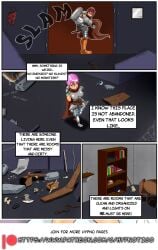 how_i_became_my_masters_slave hypnotico aiko_hajime_shin comic text speech_bubble pink_hair brown_eyes sharp_teeth large_breasts large_hips bare_breasts bare_shoulders topless bottomless large_ass nipples story saimin_(hypnotico) hypnosis mind_control brainwashing