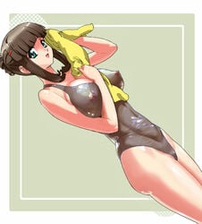 alpa female fujisawa_yayoi highres lux see-through see-through_swimsuit solo swimsuit uchuu_no_stellvia