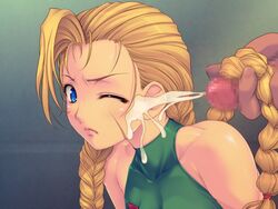 blonde_hair blue_eyes cammy_white censored facial female hair human kakutou male musume straight street_fighter tagme