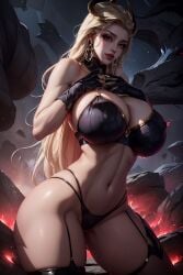 1girls ai_generated blonde_hair coven_evelynn curvaceous curvy_body curvy_figure eclipse_series evelynn female_focus female_only huge_breasts league_of_legends long_hair sole_female solo solo_female solo_focus stable_diffusion unartist voluptuous voluptuous_female