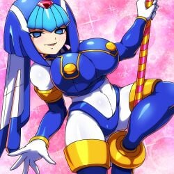 1girls big_breasts customer_svc_e fairy_leviathan female female_only mega_man mega_man_x_dive mega_man_zero solo solo_female tagme