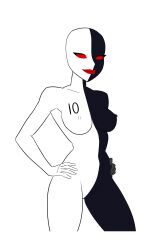 1girls batman_beyond big_breasts dc dc_comics dcau edit erect_nipples_under_clothes female female_only m3400 pokies solo sunsetriders7 ten_(royal_flush_gang) transparent_background