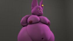 3d animated belly_button champa dragon_ball male male_only moobs mrrainbow nipples no_sound nude overweight short_playtime solo solo_male tagme video