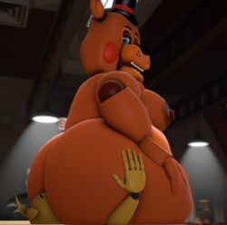 2fort 3d big_ass bubble_butt chubby facesitting five_nights_at_freddy's gamer male male/female male_focus moobs mrrainbow nipples overweight tagme toy_chica_(fnaf) toy_freddy_(fnaf)