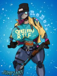 fortnite fortnite:_battle_royale huge_breasts rebel_(fortnite) robot robot_girl