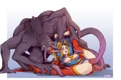 crying crying_with_eyes_closed d-rex dc_comics defeat_sex defeated_heroine defeated_superheroine double_penetration monster monster_rape painful painful_penetration rape supergirl superhero superhero_costume superheroine tentacle tentacle_rape vaginal_penetration