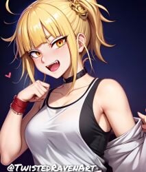 1female 1girls ai_generated blonde_hair female girl himiko_toga my_hero_academia toga_himiko twistedraven