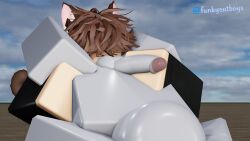 3d big_ass big_balls big_butt big_penis cat_ears cat_tail catboy funkycatboys gay grey_body kraxxcat roblox robloxian self_upload tagme twitter_username