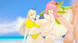 3d big_breasts bikini bikini_bottom bikini_top bimbo breasts completely_nude completely_nude_male disgaea disgaea_5 gigantic_breasts huge_breasts hyper_breasts koikatsu large_breasts large_penis liezerota massive_breasts nippon_ichi_software penis seraphina_(disgaea) totenafterdark