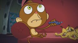 edit gus_(rocket_monkeys) monkey nickelodeon rocket_monkeys screenshot_edit small_penis teletoon watching_television