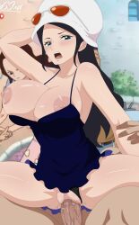 artanis69xd breasts dress dressrosa female hat male nico_robin one_piece penis_in_pussy post-timeskip tagme