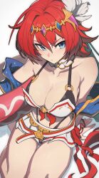 blue_eyes breasts godsworn_alexiel granblue_fantasy lhata4564 red_hair solo_female