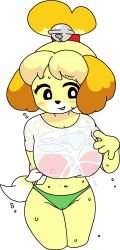 1female 1girls animal_crossing anthro anthropomorph anthropomorphic areola areolae bell bell_collar big_areola big_areolae big_breasts big_nipples black_nose blush breasts cameltoe cassettedream clothes clothing collar dog dog_ears dog_girl dog_tail doubutsu_no_mori dream-cassette dripping dripping_wet ear erect_nipples female female_only female_solo fur girl green_clothes green_clothing green_panties green_underwear hips hoshime huge_areola huge_areolae huge_breasts huge_nipples isabelle_(animal_crossing) legs navel nintendo nipples nipples_visible_through_clothing open_mouth open_smile panties pink_nipples see-through see-through_clothing shirt shizue_(doubutsu_no_mori) smile smiling solo solo_female swimsuit tail thick_legs thick_thighs thighs transparent transparent_background transparent_clothing transparent_shirt underwear water wet wet_clothes wet_clothing wet_shirt white_clothes white_clothing white_shirt wide_hips yellow_fur