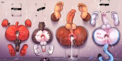 4boys after_sex anthro ass back_view backsack balls canid canine cum cum_in_ass cum_in_pussy cum_inside donkey_kong donkey_kong_(series) dripping_cum ejaculation erection fur furry furry_only gaping gaping_anus gay hi_res humanoid incineroar inviting inviting_to_sex male male/male/male/male male_anus male_only male_penetrating muscular muscular_anthro muscular_male non-human nude pan_(sxfpantera) penis pokémon_(species) pokemon presenting presenting_ass presenting_butt sex stuck_in_wall tagme through_wall wolf zourik