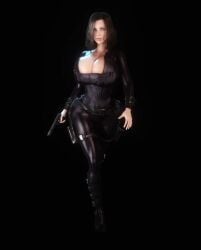 1girls 3d 3d_animation alternate_breast_size animated black_bodysuit black_hair bodysuit boob_window boots bouncing_breasts breasts breasts_bigger_than_head cleavage clothed clothed_female corset gigantic_breasts gun holding_gun holding_object holding_weapon hourglass_figure huge_breasts kate_beckinsale selene_(underworld) shorter_than_30_seconds skin_tight tagme thighs underworld vaako vampire vampire_girl vertical_video video walking weapon wide_hips