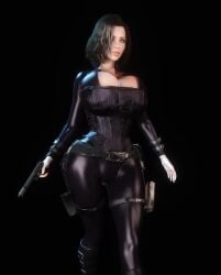 1girls 3d 3d_animation alternate_breast_size animated black_bodysuit black_hair bodysuit boob_window boots bouncing_breasts breasts breasts_bigger_than_head cleavage clothed clothed_female corset gigantic_breasts gun holding_gun holding_object holding_weapon hourglass_figure huge_breasts kate_beckinsale selene_(underworld) shorter_than_30_seconds skin_tight tagme thighs underworld vaako vampire vampire_girl vertical_video video walking weapon wide_hips