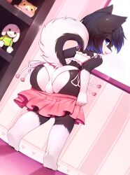 crunchobar kino_strife panties short_skirt side-tie_panties skirt tagme undressing