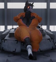 3d anthro big_breasts child_bearing_hips coolmaster98 curvy jumpsuit larger_female mal0 malo scp-1471 scp_foundation thick thick_thighs voluptuous_female