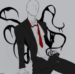 hombre_blanco masturbation penis slenderman tentacle white_body