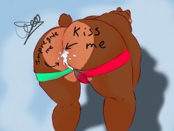 ass barazoku bear ezra_(disambiguation) gaek male male/male mammal slightly_chubby solo