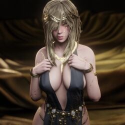 3d alternate_hairstyle animated blonde blonde_hair blonde_hair_female braid braided_hair breasts cracked_skin cracks dancing deity elden_ring female female_focus female_only flashing flashing_breasts fromsoftware gold_eyes huge_breasts milf music pale-skinned_female pale_skin pov presenting_breasts queen_marika_the_eternal ryanreos shaking_ass shaking_butt solo solo_female sound twerking video voluptuous yellow_eyes