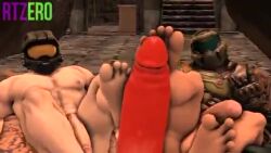 3boys animated doom doomguy foot_fetish foot_play footjob gay halo_(game) halo_(series) master_chief paladins_champions_of_the_realm raum_(paladins) rtzero sound tagme threesome video