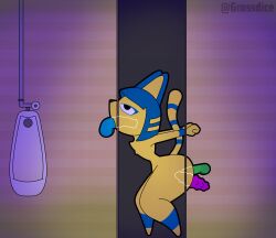 absurd_res anal anal_sex animal_crossing ankha ankha_(animal_crossing) anthro bathroom cock_gag dildo dildo_in_ass dildo_in_pussy dildo_insertion fart fart_cloud female gag grossdice hi_res humiliation nintendo object_in_ass penetration public_restroom public_use sex_toy sex_toy_in_ass sex_toy_in_pussy sex_toy_insertion solo urinal vaginal_penetration