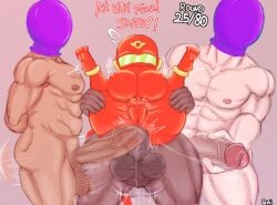 1girls 3boys anal anal_sex big_balls big_penis bloons_tower_defense chubby double_anal double_penetration english_text excessive_scrotal_skin huge_balls huge_cock huge_penis human_on_anthro large_breasts large_penis large_testicles latex masked masked_female monkey monkey_girl muscular muscular_male ninja_kiwi oni_draws plasma_gunner precum rape red_bodysuit reverse_suspended_congress shortstack size_difference skin_tight skintight skintight_bodysuit spread_legs standing_double_penetration standing_sex testicles_clench text thick_thighs threesome veiny_penis