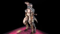 3d altar female futa_on_female futanari girl lizard ritual ritual_sex sfm